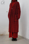 Daniel Andresen loose cardigan Hylia red